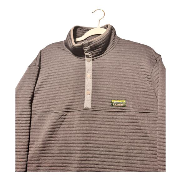 L.L.Bean Men's Airlight Knit Pullover grey mens XL slightly fitted Outdoors - Picture 8 of 10